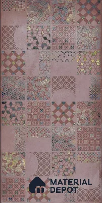 Moroccan Wall Tile TL 06402 K Nebula Purple Decor 4 ft x 2 ft Vitrified Matte Finish - 9 mm | Suitable for Living Room, Bedroom & Bathroom
