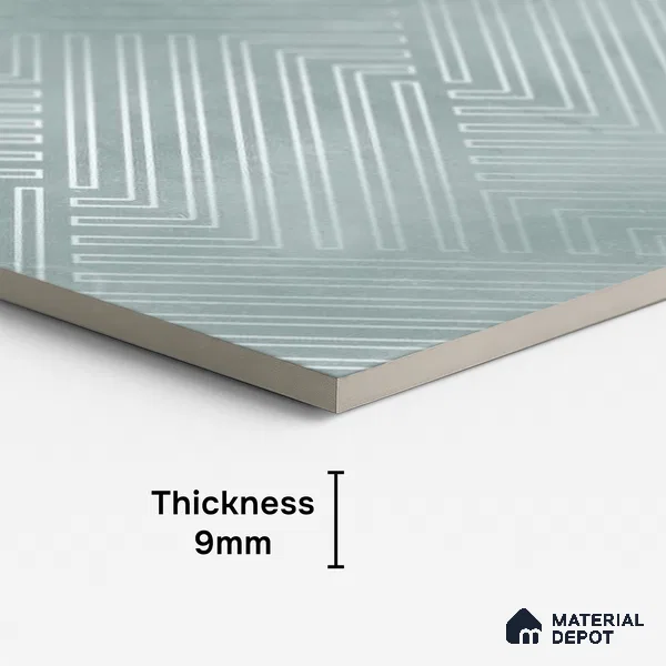 Marble Floor & Wall Tile TL 06402 Y Nebula Green HL 4 ft x 2 ft Vitrified Matte Finish - 9 mm |