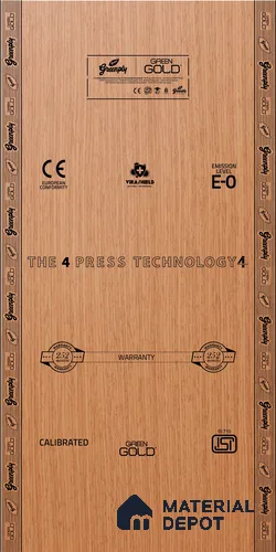 Green Gold IS 710 BWP Grade 8 ft x 4 ft Plywood - 19 mm (30 Years Warranty)