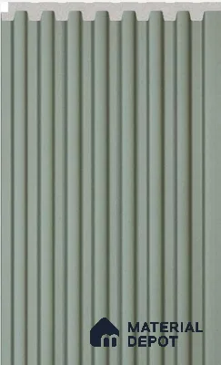 Sage Green Plain Colour Louver PN 02715 I 8 ft x 4.8 inch Charcoal Panel - 10 mm | Suitable for Feature Wall, TV Unit & Living Room | Width is Subjected to 5% Variation