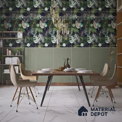 TL 00675 Punch Green Matte Finish 4 ft x 2 ft Full Body Vitrified Tile