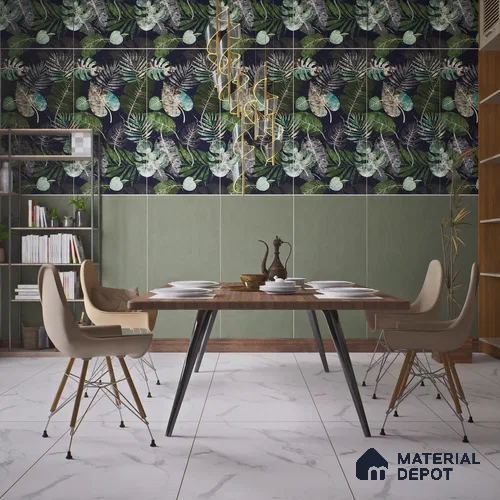 TL 00675 Punch Green Matte Finish 4 ft x 2 ft Full Body Vitrified Tile