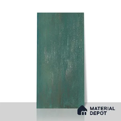 Metallic Floor & Wall Tile TL 06497 Ferro Mint 4 ft x 2 ft Vitrified Matte Finish - 9 mm | Suitable for Living Room, Bedroom, Kitchen & Bathroom (Sample)