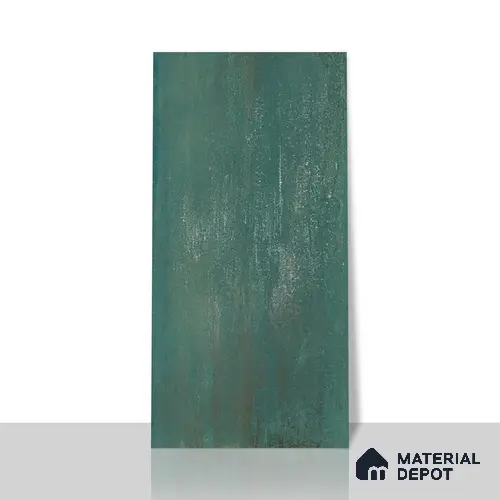 Metallic Floor & Wall Tile TL 06497 Ferro Mint 4 ft x 2 ft Vitrified Matte Finish - 9 mm | Suitable for Living Room, Bedroom, Kitchen & Bathroom
