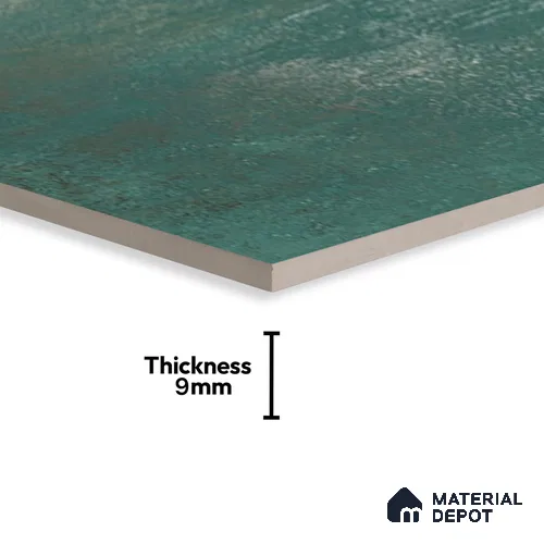 Metallic Floor & Wall Tile TL 06497 Ferro Mint 4 ft x 2 ft Vitrified Matte Finish - 9 mm | Suitable for Living Room,Bedroom, Kitchen & Bathroom | Iamge 04