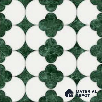 Wall Tile TL 10036 | CRV-85 | 1 ft x 1 ft  Finish Ceramic Tile - 10 mm | Suitable for Living Room, Bedroom, Bathroom & Kitchen | Please Expect a Slight Variation of Pattern (Sample)
