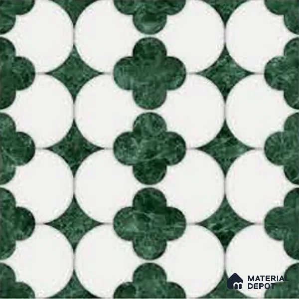 Wall Tile TL 10036 | CRV-85 | 1 ft x 1 ft  Finish Ceramic Tile - 10 mm | Suitable for Living Room, Bedroom, Bathroom & Kitchen | Please Expect a Slight Variation of Pattern (Sample)