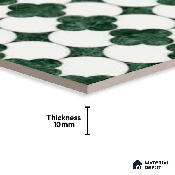 Wall Tile TL 10036 | CRV-85 | 1 ft x 1 ft  Finish Ceramic Tile - 10 mm | Suitable for Living Room, Bedroom, Bathroom & Kitchen | Please Expect a Slight Variation of Pattern (Sample)