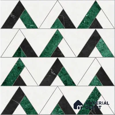 Moroccan Wall Tile TL 10018 | CRV-109 | 1 ft x 1 ft Matte Finish Ceramic Tile - 10 mm | Suitable for Bathroom, Kitchen, Balcony | Please Expect a Slight Variation of Pattern