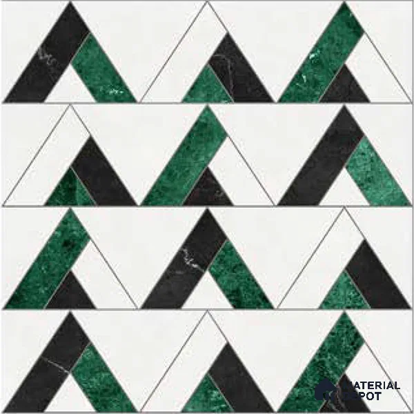 Moroccan Wall Tile TL 10018 | CRV-109 | 1 ft x 1 ft Matte Finish Ceramic Tile - 10 mm | Suitable for Bathroom, Kitchen, Balcony | Please Expect a Slight Variation of Pattern