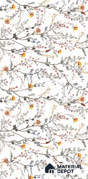 Floral Look Wall Tile TL 06517 C CR Multi Decor 04 4 ft x 2 ft Vitrified Matte Finish Tile - 9 mm | Suitable for Living Room, Bedroom, Bathroom, Dining (Sample)