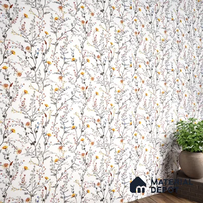Floral Look Wall Tile TL 06517 C CR Multi Decor 04 4 ft x 2 ft Vitrified Matte Finish Tile - 9 mm | Suitable for Living Room, Bedroom, Bathroom, Dining (Sample)