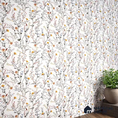 Floral Look Wall Tile TL 06517 C CR Multi Decor 04 4 ft x 2 ft Vitrified Matte Finish Tile - 9 mm | Suitable for Living Room, Bedroom, Bathroom, Dining