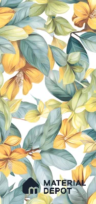 Tropical Look Wall Tile TL 06517 E CR Multi Decor 07 4 ft x 2 ft Vitrified Matte Finish Tile - 9 mm | Suitable for Living Room, Bedroom, Bathroom, Dining (Sample)