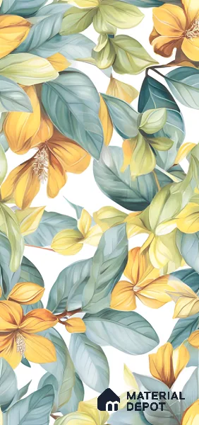 Tropical Look Wall Tile TL 06517 E CR Multi Decor 07 4 ft x 2 ft Vitrified Matte Finish Tile - 9 mm | Suitable for Living Room, Bedroom, Bathroom, Dining (Sample)