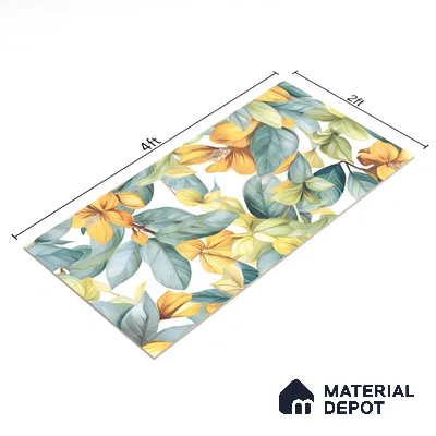 Tropical Look Wall Tile TL 06517 E CR Multi Decor 07 4 ft x 2 ft Vitrified Matte Finish Tile - 9 mm | Suitable for Living Room, Bedroom, Bathroom, Dining (Sample)