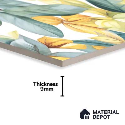 Tropical Look Wall Tile TL 06517 E CR Multi Decor 07 4 ft x 2 ft Vitrified Matte Finish Tile - 9 mm | Suitable for Living Room, Bedroom, Bathroom, Dining (Sample)