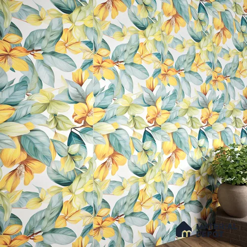 Tropical Look Wall Tile TL 06517 E CR Multi Decor 07 4 ft x 2 ft Vitrified Matte Finish Tile - 9 mm | Suitable for Bathroom, Accent/Feature Wall, Foyer