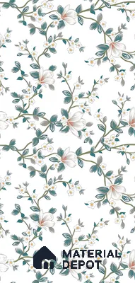Floral Look Wall Tile TL 06517 G CR Multi Decor 09 4 ft x 2 ft Vitrified Matte Finish Tile - 9 mm | Suitable for Living Room, Bedroom, Bathroom, Dining (Sample)