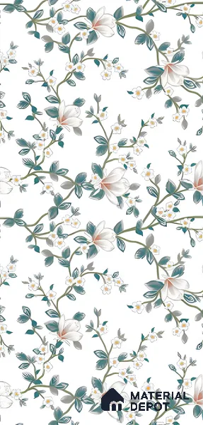 Floral Look Wall Tile TL 06517 G CR Multi Decor 09 4 ft x 2 ft Vitrified Matte Finish Tile - 9 mm | Suitable for Living Room, Bedroom, Bathroom, Dining (Sample)