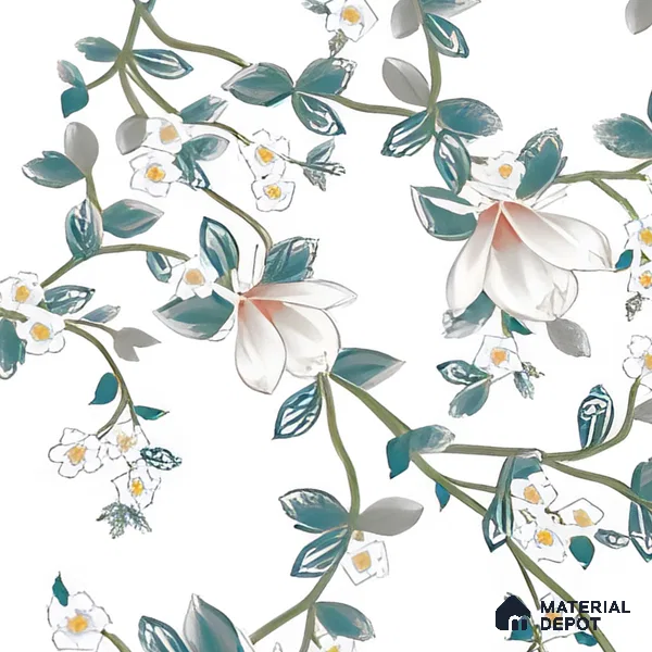 Floral Look Wall Tile TL 06517 G CR Multi Decor 09 4 ft x 2 ft Vitrified Matte Finish Tile - 9 mm | Suitable for Living Room, Bedroom, Bathroom, Dining (Sample)