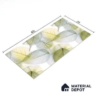 Tropical Look Wall Tile TL 06517 CR Multi Decor 01 4 ft x 2 ft Vitrified Matte Finish Tile - 9 mm | Suitable for Living Room, Bedroom, Bathroom, Dining (Sample)