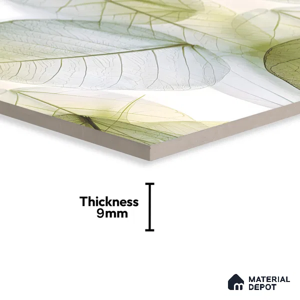 Tropical Look Wall Tile TL 06517 CR Multi Decor 01 4 ft x 2 ft Vitrified Matte Finish Tile - 9 mm | Suitable for Living Room, Bedroom, Bathroom, Dining (Sample)
