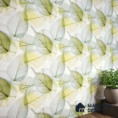 Tropical Look Wall Tile TL 06517 CR Multi Decor 01 4 ft x 2 ft Vitrified Matte Finish Tile - 9 mm | Suitable for Living Room, Bedroom, Bathroom, Dining (Sample)
