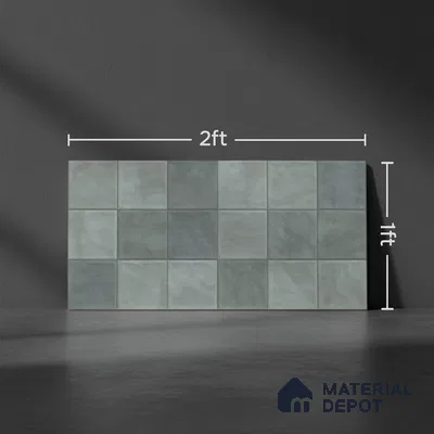 Highlighter Wall Tile TL 06554 B Dove Aqua Decor 2 ft x 1 ft Ceramic Glossy Finish - 8 mm | Suitable for Living Room, Kitchen & Bathroom (Sample)