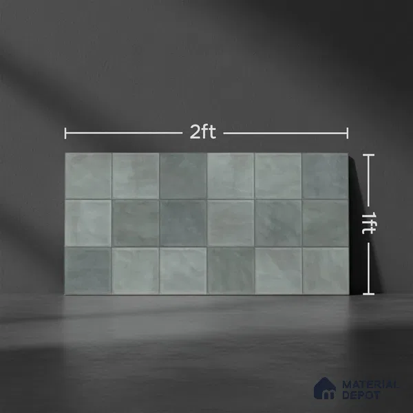 Highlighter Wall Tile TL 06554 B Dove Aqua Decor 2 ft x 1 ft Ceramic Glossy Finish - 8 mm | Suitable for Living Room, Kitchen & Bathroom (Sample)