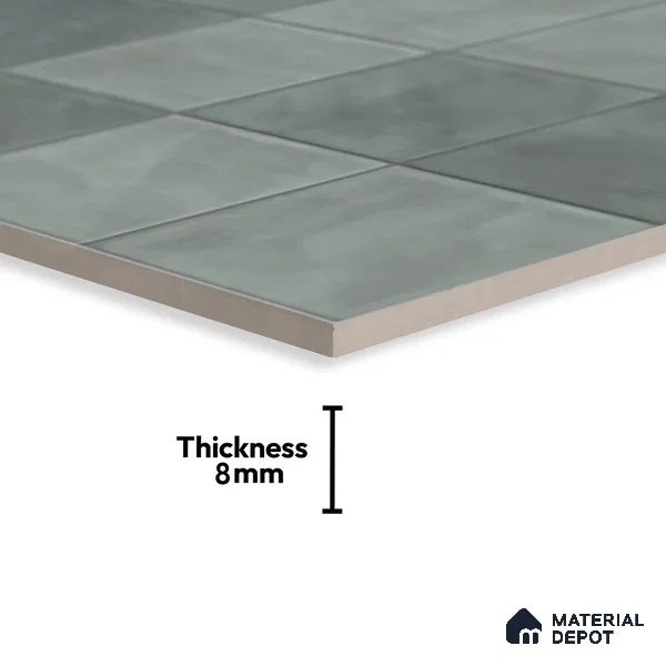 Highlighter Wall Tile TL 06554 B Dove Aqua Decor 2 ft x 1 ft Ceramic Glossy Finish - 8 mm | Suitable for Living Room, Kitchen & Bathroom (Sample)