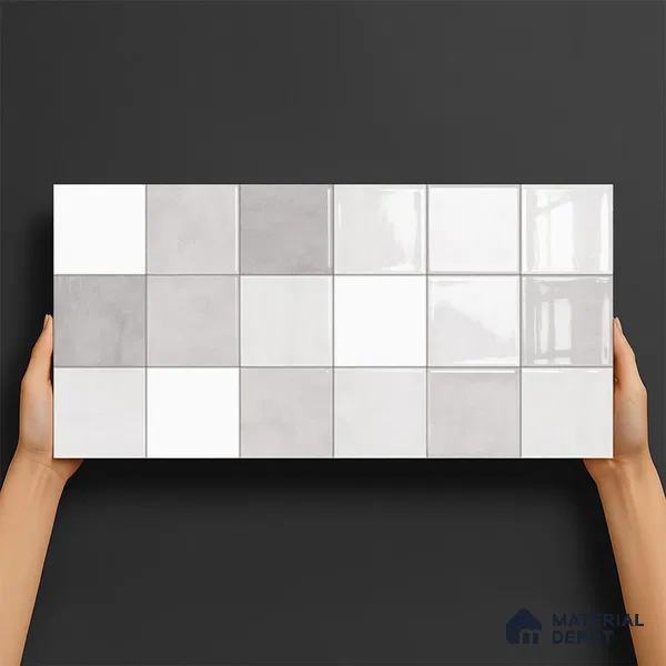 Highlighter Wall Tile TL 06554 C Dove Pearl Decor 2 ft x 1 ft Ceramic Glossy Finish - 8 mm | Suitable for Living Room, Kitchen & Bathroom (Sample)