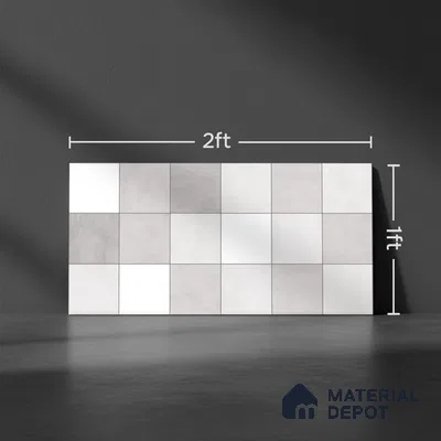 Highlighter Wall Tile TL 06554 C Dove Pearl Decor 2 ft x 1 ft Ceramic Glossy Finish - 8 mm | Suitable for Living Room, Kitchen & Bathroom (Sample)