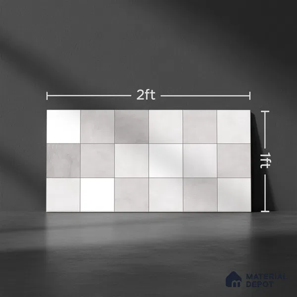 Highlighter Wall Tile TL 06554 C Dove Pearl Decor 2 ft x 1 ft Ceramic Glossy Finish - 8 mm | Suitable for Living Room, Kitchen & Bathroom (Sample)