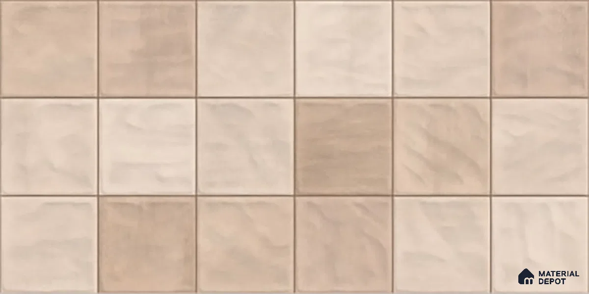 Faux Subway Wall Tile TL 06554 D Dove Brown Decor 2 ft x 1 ft Ceramic Glossy Finish - 8 mm | Suitable for Living Room, Kitchen & Bathroom