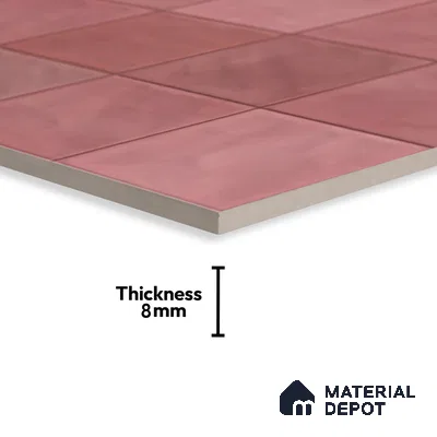 Highlighter Wall Tile TL 06554 F Dove Pink Decor 2 ft x 1 ft Ceramic Glossy Finish - 8 mm | Suitable for Living Room, Kitchen & Bathroom (Sample)