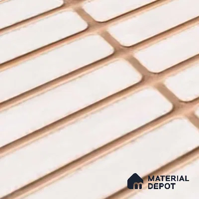 Subway Wall Tile TL 06543 B Mitica Blanco 2 ft x 1 ft Ceramic Matte Finish - 8 mm | Suitable for Kitchen & Bathroom | Please Expect a Slight Variation of Pattern