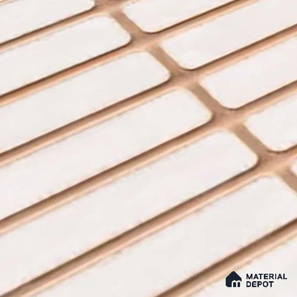 Subway Wall Tile TL 06543 B Mitica Blanco 2 ft x 1 ft Ceramic Matte Finish - 8 mm | Suitable for Kitchen & Bathroom | Please Expect a Slight Variation of Pattern