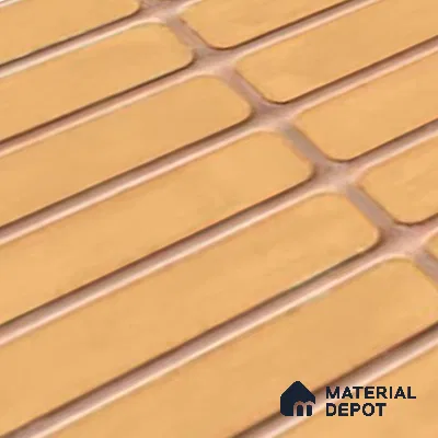 Subway Wall Tile TL 06543 C Mitica Orange 2 ft x 1 ft Ceramic Matte Finish - 8 mm | Suitable for Kitchen & Bathroom | Please Expect a Slight Variation of Pattern