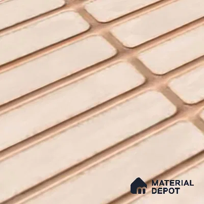 Subway Wall Tile TL 06543 D Mitica Beige 2 ft x 1 ft Ceramic Matte Finish - 8 mm | Suitable for Kitchen & Bathroom | Please Expect a Slight Variation of Pattern