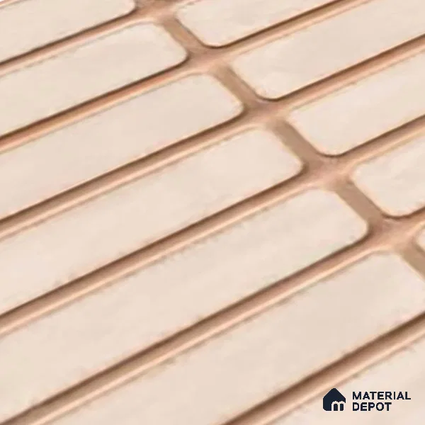 Subway Wall Tile TL 06543 D Mitica Beige 2 ft x 1 ft Ceramic Matte Finish - 8 mm | Suitable for Kitchen & Bathroom | Please Expect a Slight Variation of Pattern