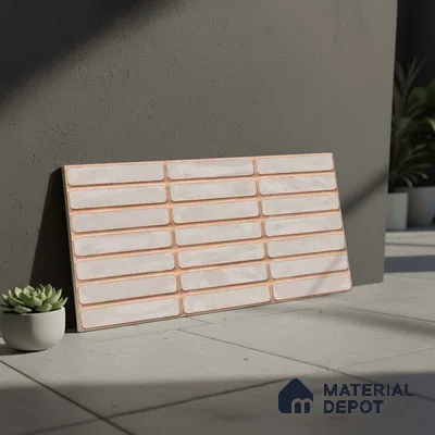 Subway Wall Tile TL 06543 F Mitica Gris 2 ft x 1 ft Ceramic Matte Finish - 8 mm | Suitable for Kitchen & Bathroom | Please Expect a Slight Variation of Pattern