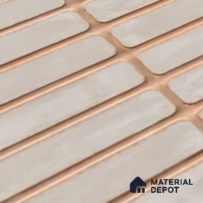 Subway Wall Tile TL 06543 F Mitica Gris 2 ft x 1 ft Ceramic Matte Finish - 8 mm | Suitable for Kitchen & Bathroom | Please Expect a Slight Variation of Pattern