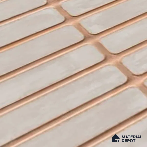 Subway Wall Tile TL 06543 F Mitica Gris 2 ft x 1 ft Ceramic Matte Finish - 8 mm | Suitable for Kitchen & Bathroom | Please Expect a Slight Variation of Pattern