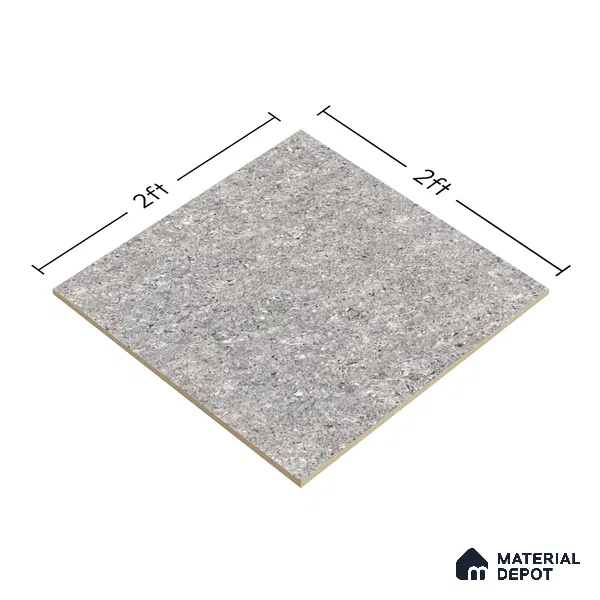 TL 06321 Grey 2 ft x 2 ft High Gloss Finish Vitrified Wall & Floor Tile - 9 mm (Sample)