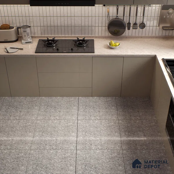 TL 06321 Grey 2 ft x 2 ft High Gloss Finish Vitrified Wall & Floor Tile - 9 mm (Sample)