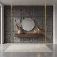 Grey 3D Wall Panels
