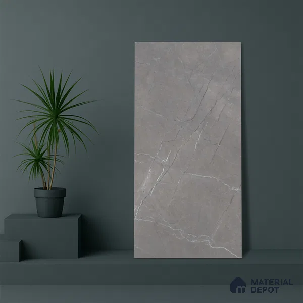 Marble Floor & Wall Tile TL 05620 Grey Armel 4 ft x 2 ft Matte Finish Vitrified Tile - 9 mm