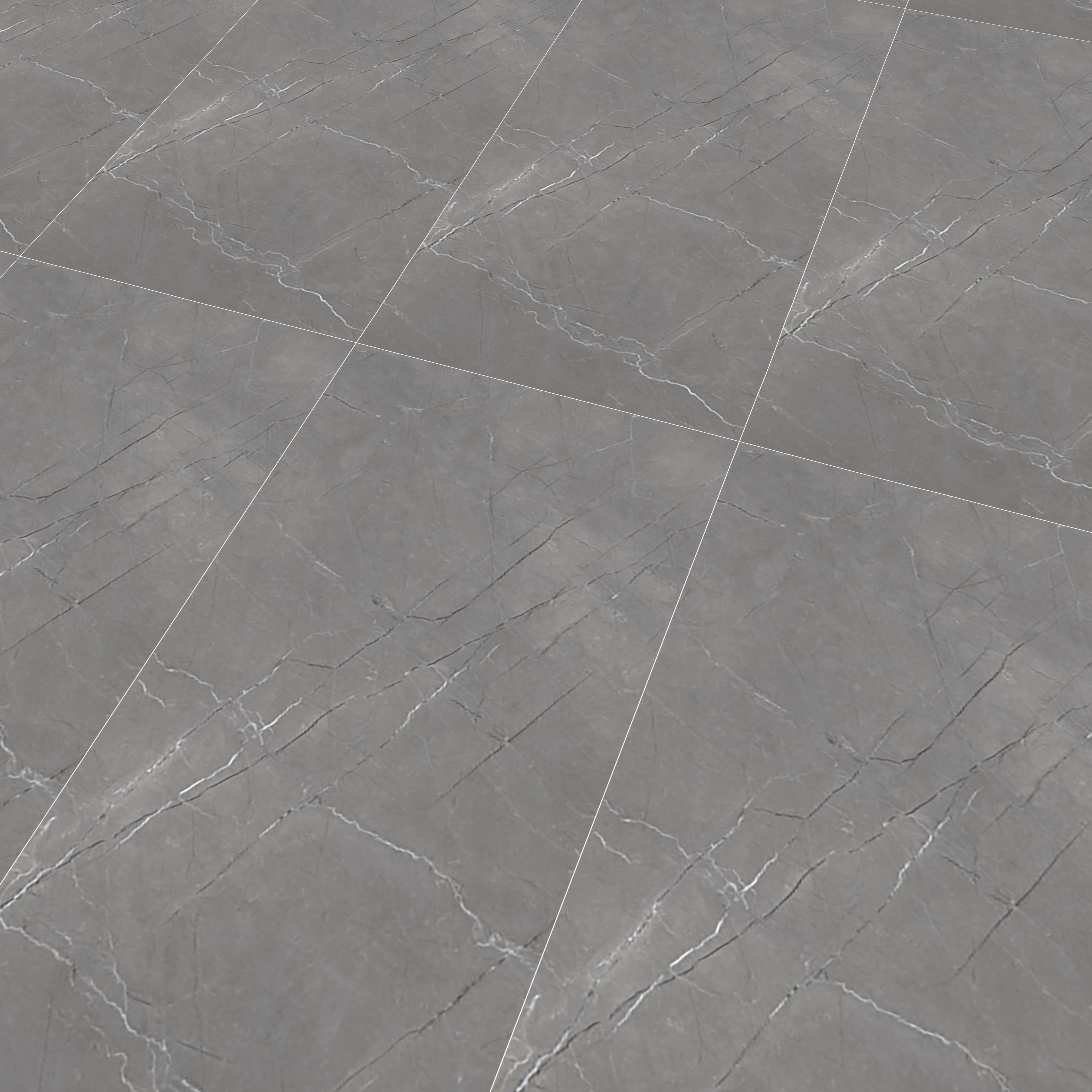 Marble Floor & Wall Tile TL 05620 Grey Armel 4 ft x 2 ft Matte Finish Vitrified Tile - 9 mm
