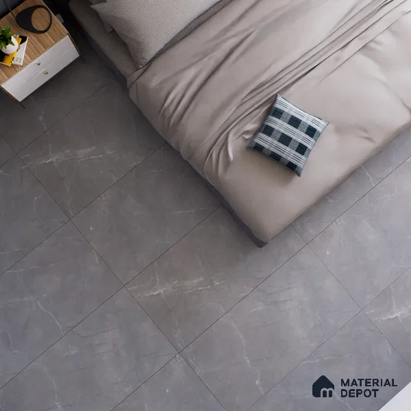 Marble Floor & Wall Tile TL 05620 Grey Armel 4 ft x 2 ft Matte Finish Vitrified Tile - 9 mm